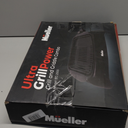 Mueller Ultra GrillPower 2-in-1 Smokeless Electric Indoor Removable Grill and Griddle Combo, Nonstick Plate, with Adjustable Temperature, 120V