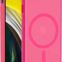 Hualele Magnetic for iPhone SE Case 2022/3rd/2020/2nd gen,iPhone 8/7 Case,Compatible with MagSafe, Military Grade Dropproof Translucent Hard Back Soft Edge Protective Phone Case Clear