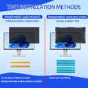 20 Inch Privacy Screen for Monitor with 16:9 Widescreen Monitor Blue Light Screen Protector - Anti-Glare - Anti-Scratch Protector Film for Data Confidentiality Privacy Shield [2 Pack]