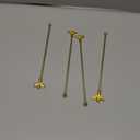 4Pcs Bumble Bee Cocktail Stirrers Swizzle Sticks Stainless Steel 7.5" Coffee Beverage Stir Sticks with Gold Decor Top for Mixing Cocktail, Hot Cocoa, Creamer