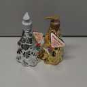 Simple Pleasures Metallic Christmas Tree Set of 2 Holiday Soap Dispenser with Scented Liquid Soap - Decorative Hand Pump Refillable Soap Dispensers for Kitchen and Bathroom Sinks
