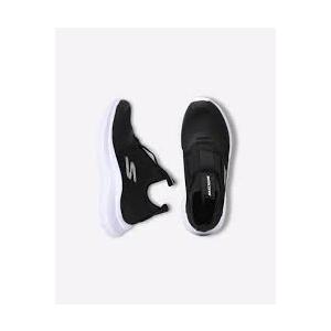Skechers Skech Fast Sneaker, Black/White, 12 US Unisex Little Kid
