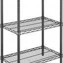 APLSS 24" D x 24" W x 34" H Black Heavy Duty Wire Shelving with 3 Tier Shelves, NSF Certified, Height Adjustable, Wet&Dry Environments, for Kitchen Garage Walk-in Cooler&Freezer, 800lbs Capacity