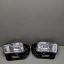Driving Fog Lights Replacement for 2009-2012 Dodge Ram 1500, 2010-2018 Dodge Ram 2500 3500 with H10 12V 42W Halogen Bulbs & Bracket (Clear Lens)
