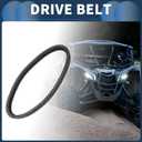 Drive Belt Inner V-Belt No.3211135 for Polaris for Ranger Diesel 2011-2014 Rubber Fiber Black Wear Resistant and High-Temperature Resistant