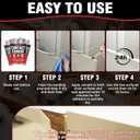 Contact Cement Adhesive 4.16 Oz, High Performance Neoprene Contact Adhesive with Brush, Flexible & Strong Bonding for Woodworking, Leather, Furniture Repairs and DIY Crafts (LDXJ-W01)