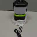 AlpsWolf Camping Lantern Rechargeable, Stepless Dimming LED Lantern, 4000mAh Rechargeable Lantern for Power Outages, IPX4 Waterproof Portable Camping Light, Green 1 Pack