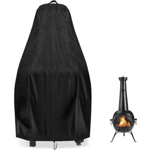 Chiminea Cover for SINGLYFIRE Prairie Outdoor Chiminea, Waterproof Outdoor Fireplace Fire Pit Cover- 20"D x 54.5"H