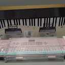 Piano Keyboard, 61 Key Upgrade Kids Pianos Music Toy with Light-up Keys & Pro Teaching Modes, Dual Speaker, 70 Demos,100 Tones, 100 Rhythms Perfect Christmas/Birthday Gift for Kids (Pink)