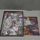 Halloween Witch Castle Puzzles 500 Pieces Halloween Jigsaw Puzzles for Adults,Challenging Puzzle Perfect for Game Nights,Horror Puzzles with Crows & Pumpkin Decoration