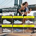 Welnove Running Insoles - Performance Arch Support Inserts for Men & Women, Help Reduce Fatigue, Prevent Injuries & Relieve Heel Pain. Extra Shock Absorption,Blue,S