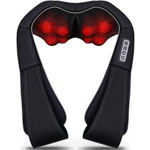 VIKTOR JURGEN Christmas Gifts for Women & Men, Shiatsu Neck and Shoulder Massager with Heat Deep Tissue Kneading Sports Recovery Massagers for Back, Foot, Relaxation Gifts for Wife, Husband, Him, Her (Black)