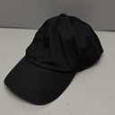 Leotruny Baseball Cap Satin Lined: Silk Lining Help Prevent Frizz Breakage - Sport Adjustable Hat for Women (Black)