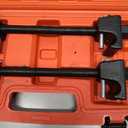 Macpherson Strut Spring Compressor Tool Kit | Universal Coil Spring Compressor Tool, 1/2" Square Drive Heavy Duty Strut Compressor for Car Truck Motorcycle, with Detent Pins, Set of 2,300mm (Red)