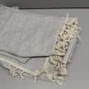 TruDelve Cloth Tablecloths Boho Gray Table Cloth Rectangle Tables 6 Foot Table Cloths Rustic Farmhouse Tablecloth(A-Grey,70"x55",Rectangular)