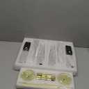 Honoson 6 Sets Flameless Christmas Tree Taper Candles with Holders Remote Control, LED Taper Candles AAA Battery Operated Flickering Candlesticks for Window Fireplace (Gold,Classic Style)