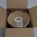 Light Blue Boho Small Table Lamp for Small Spaces, Small Rattan Shade Bedside Lamp for Bedroom, Cute Nightstand Light for Bedside, Kitchen Counter, Bookshelf Lamp, Home Office, Living Room, Dorm