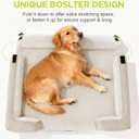 Orthopedic Dog Beds for Large Medium Dogs, Big Waterproof Memory Foam Pet Couch Bed with Removable Washable Cover, Tennis Ball Toy, 36x27