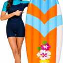 4E's Novelty 5.5 Feet Inflatable Surf Board Decoration, Pool Toy for Beach Inflatable Surfboard Float for Adults Kids Surfing Hawaiian Luau Beach Summer Party Prop Decoration