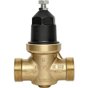 1" NR3XLDU Water Pressure Reducing Valve, Double Union FNPT Connection, for Home & Commercial Use