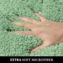 MIULEE Sage Green Bathroom Rugs Set 2 Piece, Soft Absorbent Microfiber Bath Mat Set, Non Slip Quick Dry Machine Washable Plush Shaggy Bath Rugs for Bathroom Floor, Tub and Shower, 16x24 inches