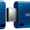 SAMSUNG Type-C USB Flash Drive, 128GB, Transfers 4GB Files in 11 Secs w/Up to 400MB/s 3.13 Read Speeds, Compatible w/USB 3.0/2.0, Waterproof, 2022, Blue, MUF-128DA/AM