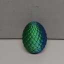 TBOLINE 12" 3D Printed Dragon Egg, Cool 3D Printer Articulated Crystal Dragon Toys for Kids, Surprise Animals Figurines Fidget Dinosaur Eggs Toys for Boys Kids Teen 5-7 4-6 8-12 (Laser Green)