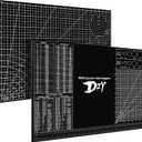 18"x24" Self-Healing Cutting Mat, 3mm Thick PVC Professional Craft Mat with Metric Imperial Conversion & SAE Tap Drill Sizes, Double-Sided Grid Cutting Board for Sewing DIY Crafts