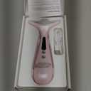 Red Light Therapy for Face & Neck, Skin Lifting & Firming - at Home Skin Care Face Sculpting Tool and Neck Massager-Pastel Pink (Single Head)