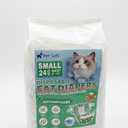 Pet Soft Disposable Cat Diapers  Diaper for Female & Male Cats, Puppy Doggie Diapers for Female Dogs with Adjustable Foam Tail Hole, Small (24Pcs, GN Flowers)