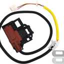 W10404050 W10238287 Washer Lid Lock Latch Switch and Harness Kit Compatible with Specific Whirlpool Maytag Kenmore Amana Crosley Washing Machines