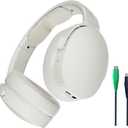 Skullcandy Hesh Evo Wireless Headphones with Charging Cable, 36 Hr Battery, Microphone, Works with iPhone Android and Bluetooth Devices - Bone