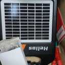 10 Miles Solar Electric Fence Charger with Day/Night Mode, 0.16J Portable Solar Fence Charger with Rechargeable Solar Panel for 24-Hour Uninterrupted Protection Electric Fence Energizer