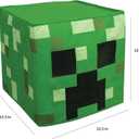 Minecraft Block Head Costume Headpiece, Official Minecraft Costume Accessories, Single Size Costume Mask (Green)