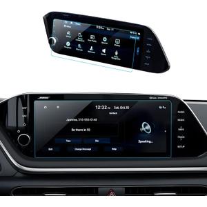 Car Screen Protector for 2020 2021 2022 2023 Hyundai Sonata SE/SEL/Limited/N Line/SEL Plus Accessories Navigation Touchscreen Protector Film Tempered Glass HD Clear 10.25''