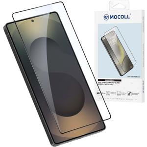 MOCOLL Screen Protector for Samsung Galaxy S25 Ultra 9H Tempered Glass, Ultra-Clear HD, Anti-Scratch, Anti-Fingerprint, Bubble-Free, Easy Installation, Case Friendly
