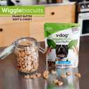 V-dog Soft and Chewy Vegan Wiggle Dog Biscuits - Dog Training Treats - Small, Medium and Large Breeds - Natural Peanut Butter Flavor Superfoods - 10 Ounce - All Natural - Made in The USA