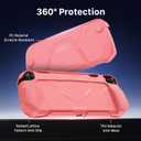 FIWWAT Protective Case for Nintendo Switch 2 (2025), TPU Middle Frame & PC Front Protector 360 Protection, Non-Slip Ergonomic Grip, Shockproof & Anti-Scratch Shell Cover, Pink