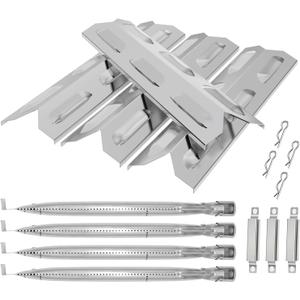 Grill Parts for Kenmore 4 Burner Grill 146.34611410 146.23678310 146.10016510 146.23679310 146.16142210 146.23673310, Heat Plate & Burner Kit for Kenmore Grill Replacement Parts