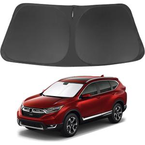 Windshield Sun Shade Compatible with 2017 2018 2019 2020 2021 2022 Honda CRV CR-V Accessories Window Sunshade Sun Visor Protector Keep Car Cooler