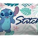 Jay Franco Disney Lilo & Stitch Misty Palm 1 Pack Pillowcase - Double-Sided Kids Super Soft Bedding