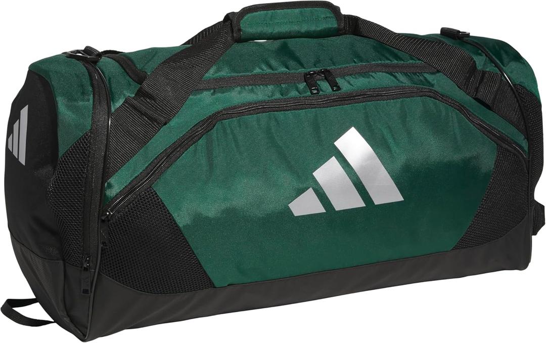 adidas Team Issue Sports Duffel Bag for Men and Women (One Size, Dark Green)