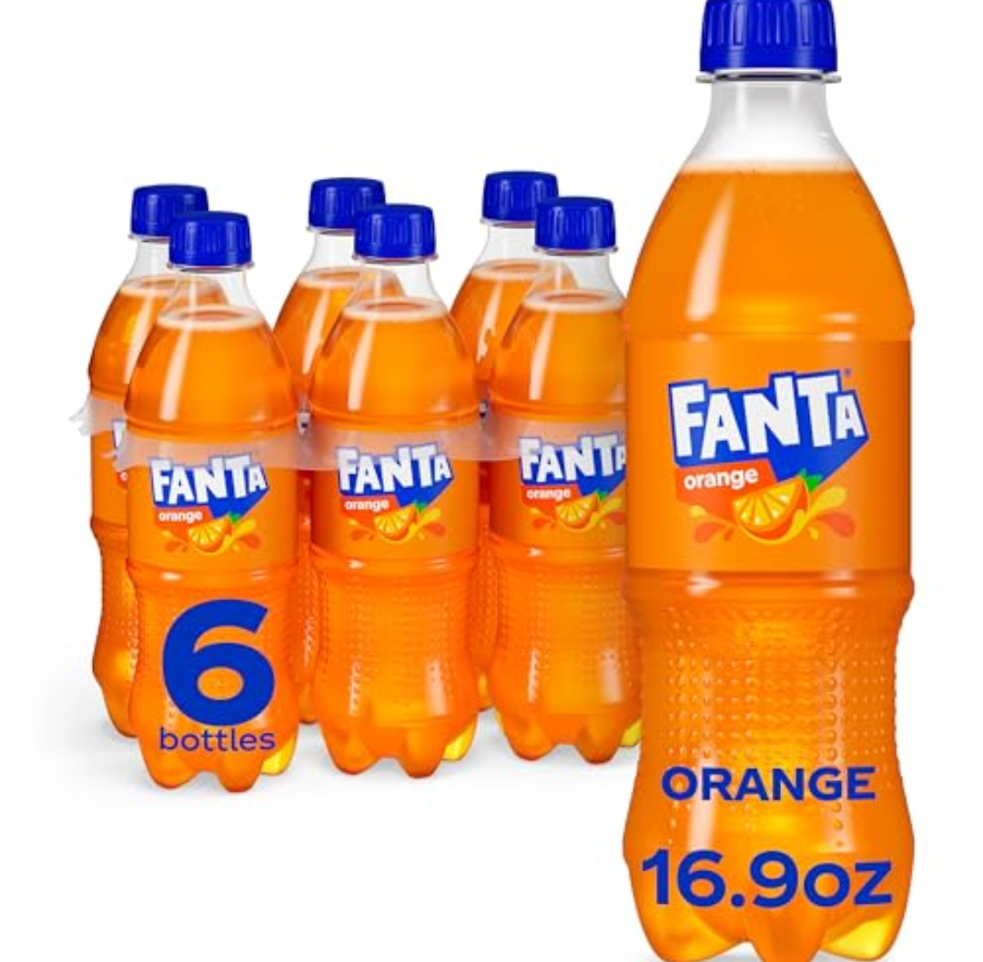 Fanta Orange Soda Soft Drink, 16.9 fl oz Bottles, 24 Pack, BB Feb 23, 2026