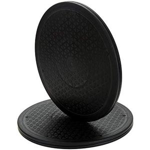 Lawei 2 Pack 12 inch Heavy Duty Rotating Swivel Stand with Steel Ball Bearings - Lazy Susan Turntable for Flat Panel Monitors, TV's, Potted Plants, Stereo Speakers