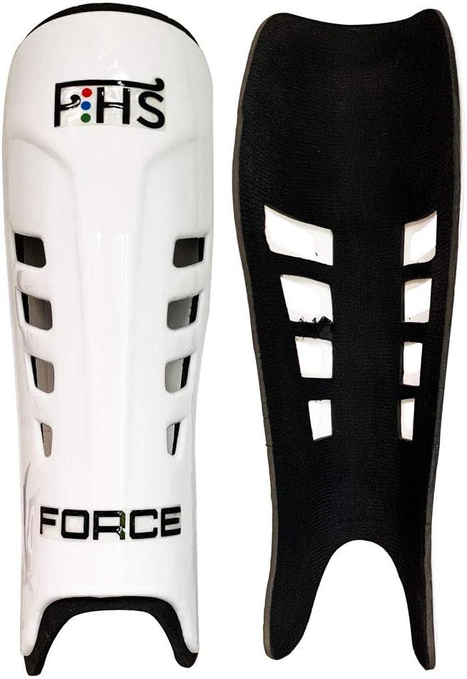 Field Hockey Shin Guards Force with No Straps (Medium, Force - White)