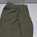 Eytino Womens Plus Size Wide Leg Pants Crossover Waist Pleated Front Casual Work Pants Lounge Trouser with Pockets(5X) (Green)