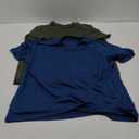 BALENNZ Workout Shirts for Men, Moisture Wicking Quick Dry Active Athletic Men's Gym Performance T Shirts, Pack Of 2, Blue 