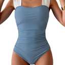 B2PRITY Swimsuit White Blue XL/L
