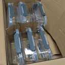 KOMUEE 6 Packs 30 oz Glass Meal Prep Containers,Glass Food Storage Containers with Lids,Airtight Lunch Bento Boxes,Microwave,Freezer and Dishwasher,Gray