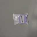 Contact Lens Case with Cleaner Washer, Travel Size Cute Colored Contact Lenses Applicator Removal Tool Kit with Mirror Solution Bottle for Daily Outdoor (Purple)